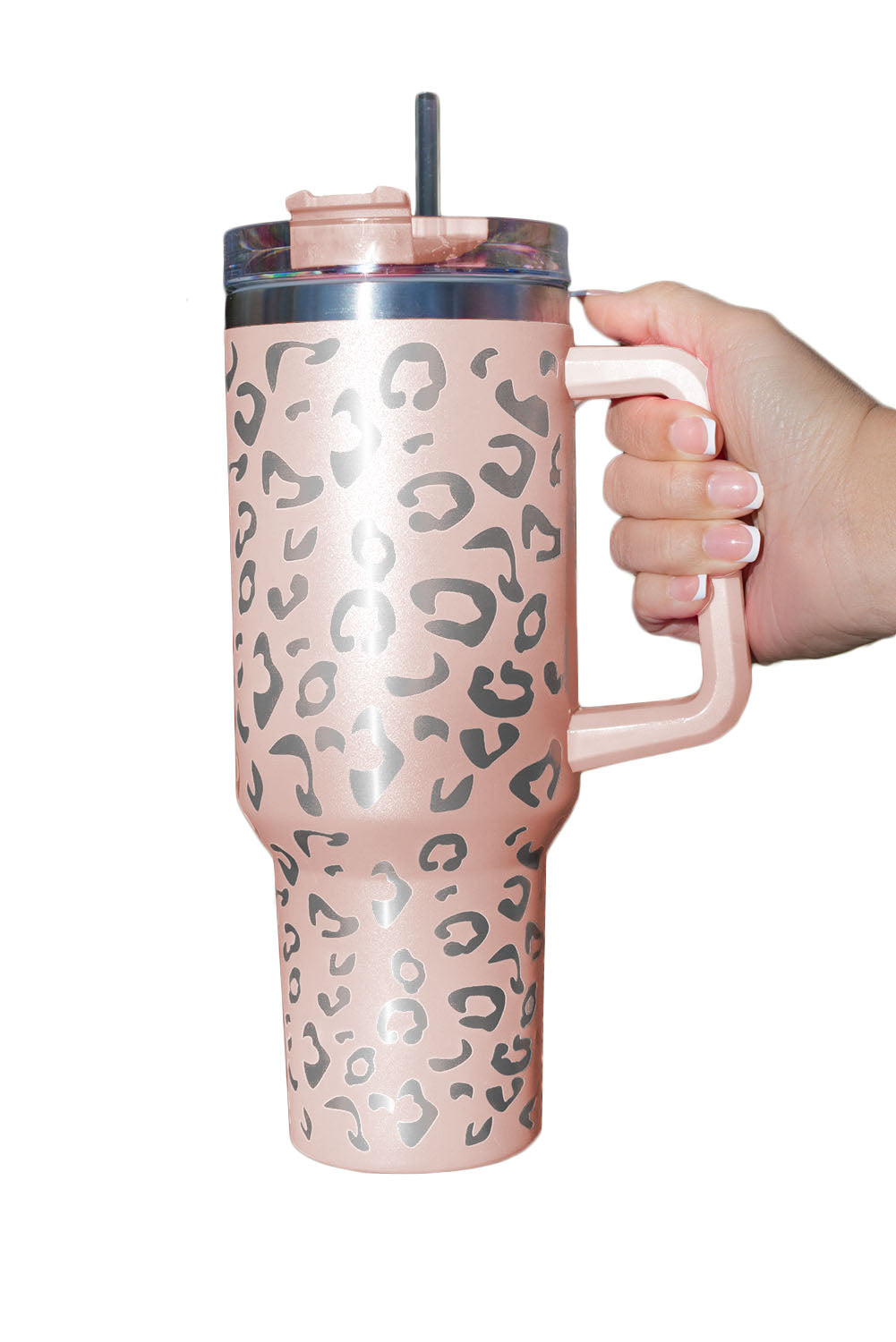 Purple Leopard Spotted 304 Stainless Double Insulated Cup 40oz