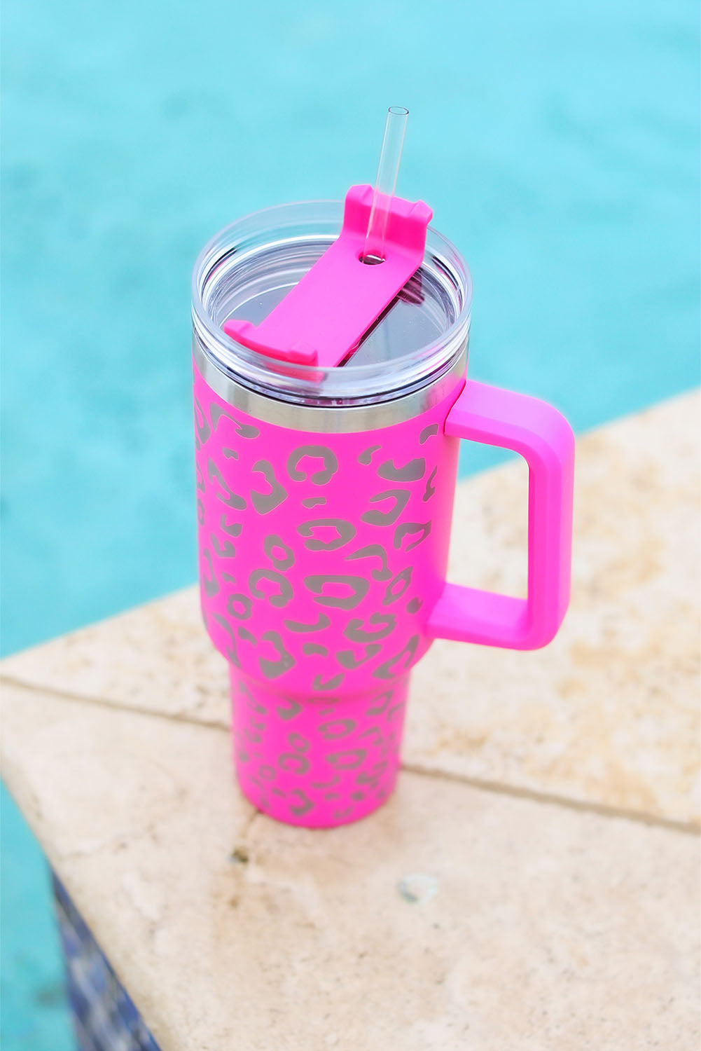 Purple Leopard Spotted 304 Stainless Double Insulated Cup 40oz