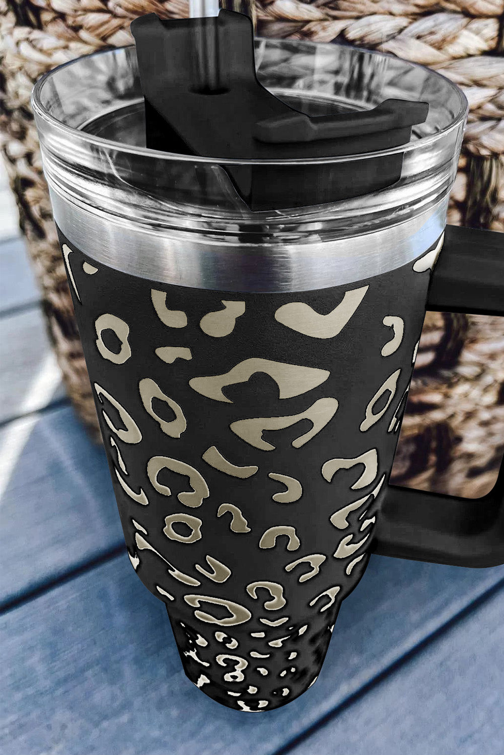 Purple Leopard Spotted 304 Stainless Double Insulated Cup 40oz